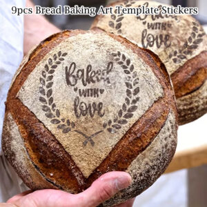 9-Piece Reusable Bread Scoring Template